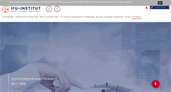 Desktop Screenshot of ifu-institut.de